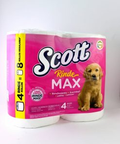 Papel Higienico Scott Rindemax 4 Rollos