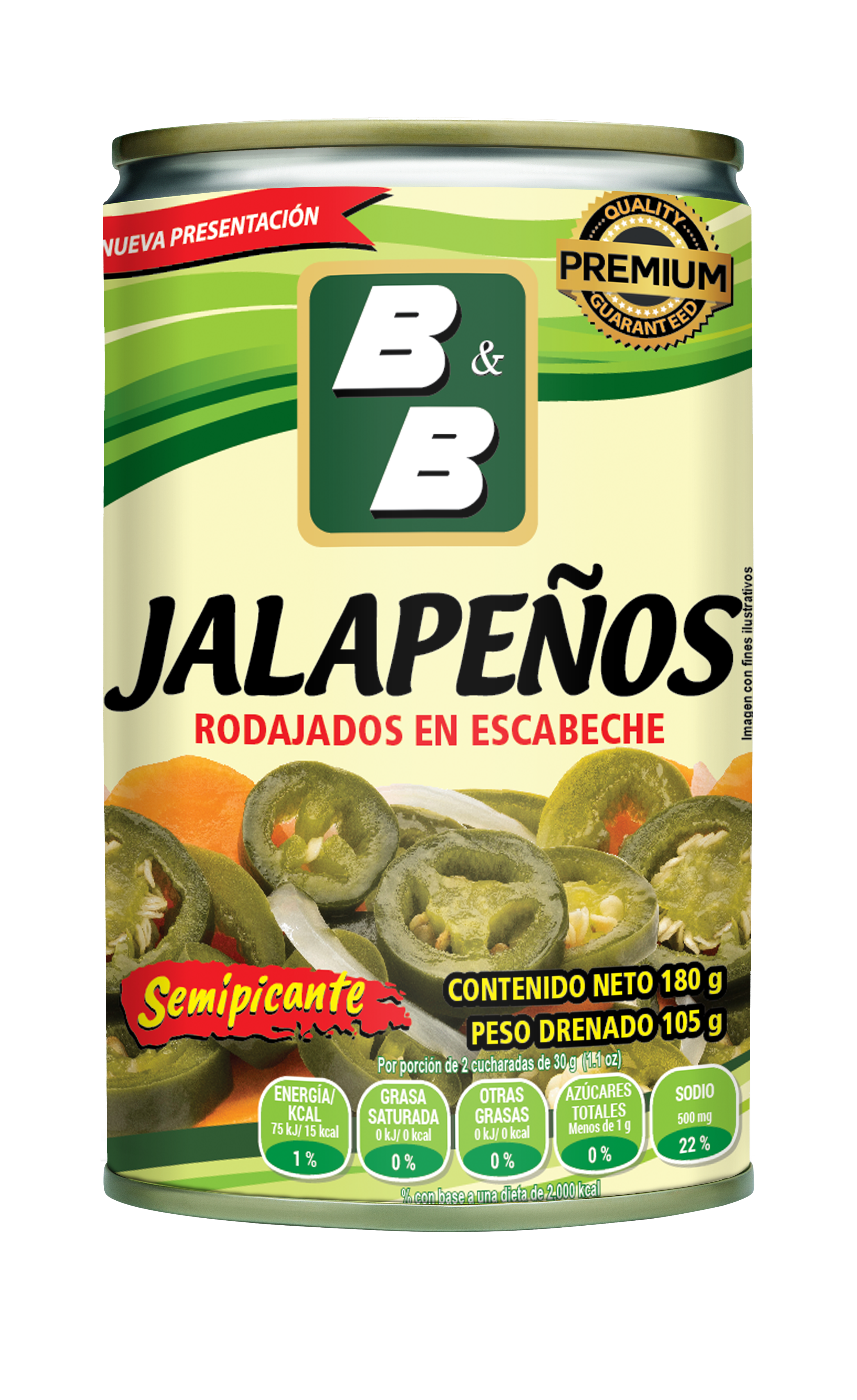 semipicante lata peso drenado 105